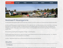 Tablet Screenshot of bootswerft-neuengamme.de
